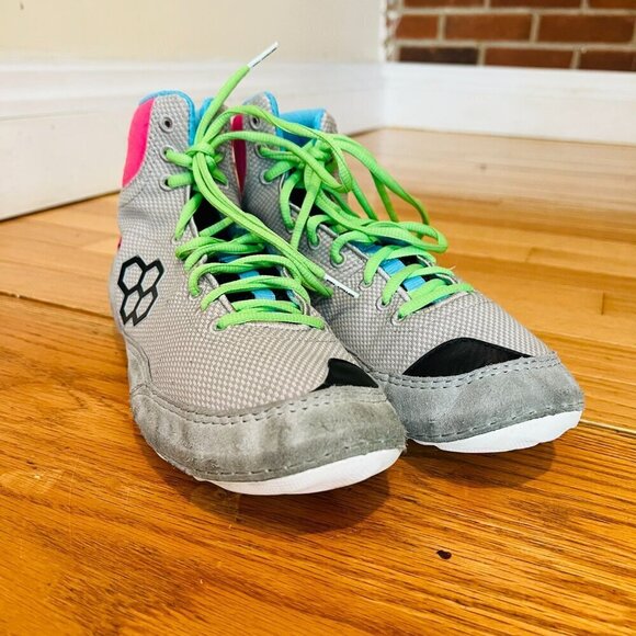 RUDIS Colt 2.0 Adult Wrestling Shoes - Magenta & Lime Size 9 main image 5